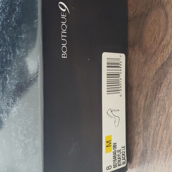 Zipper Black Boutique 9 Heels - Picture 3 of 4